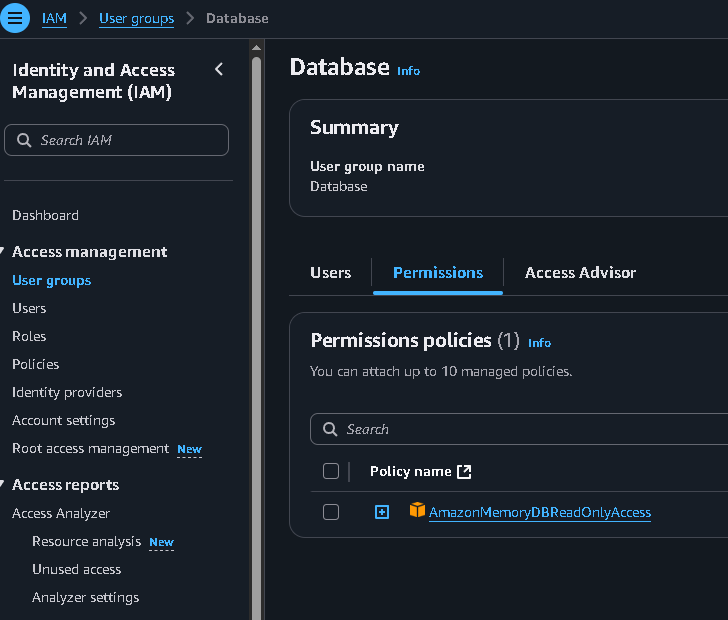AWS IAM roles and policies