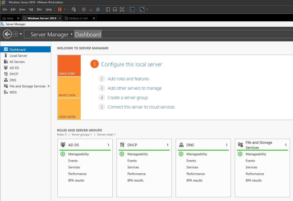 Windows Server VMs in VMware Workstation and Hyper-V